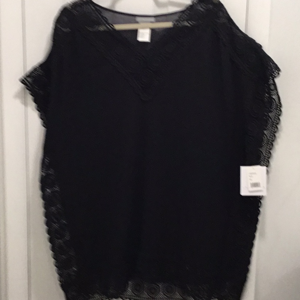La Blanca Black Tunic Swimsuit Cover-Up